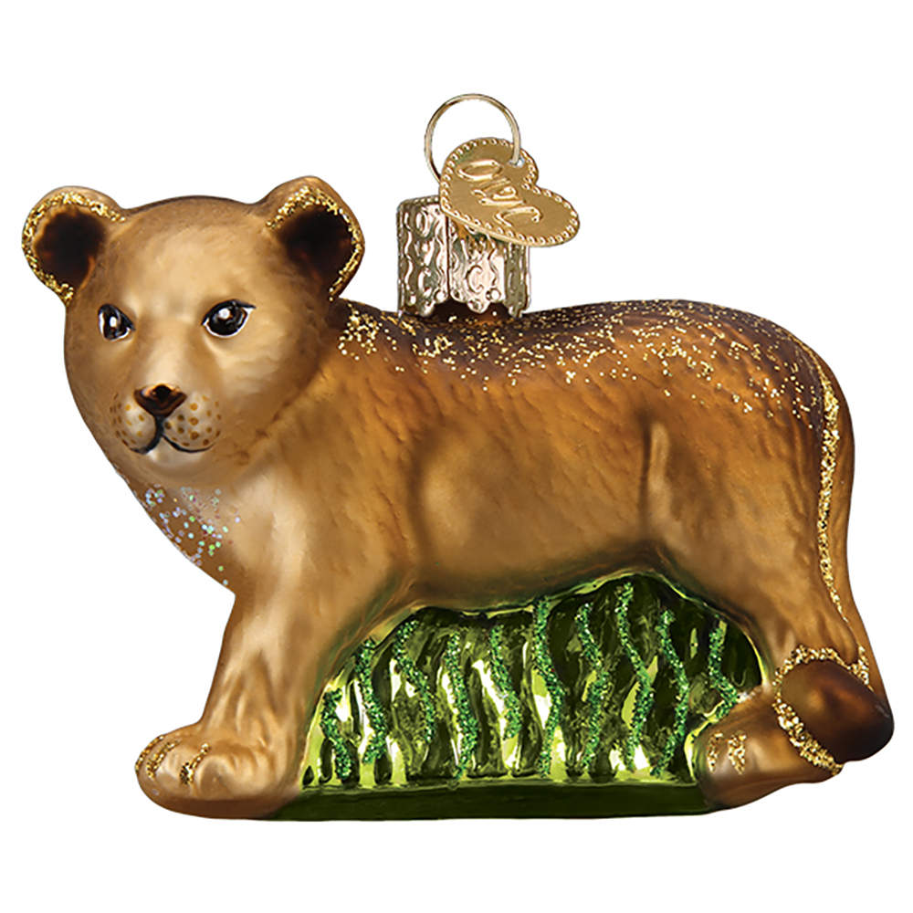 Old World Christmas Lion Cub - No Box Nb3054 by Old World Christmas (Newer)-1