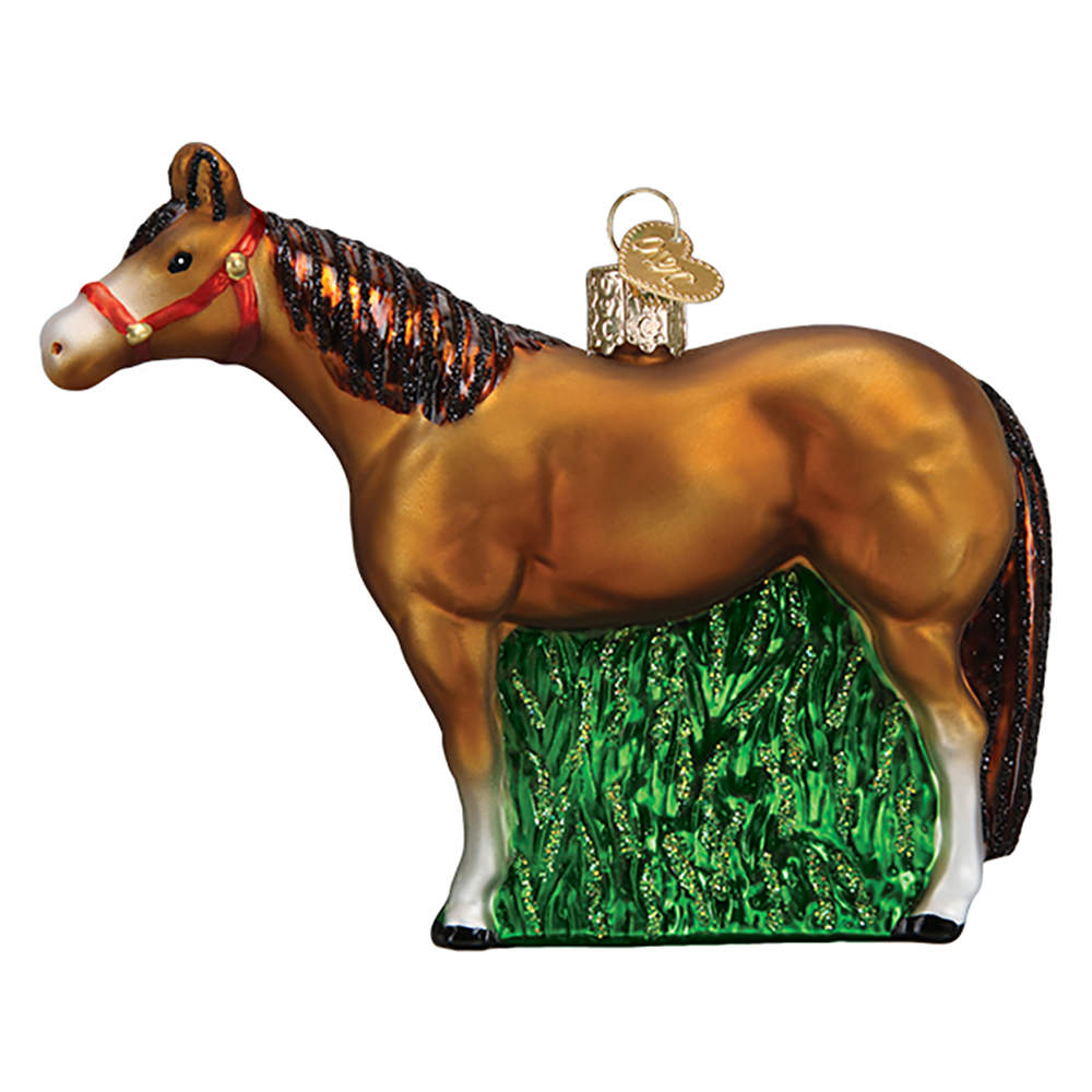 Old World Christmas Quarter Horse - No Box Nb3045 by Old World Christmas (Newer)-1