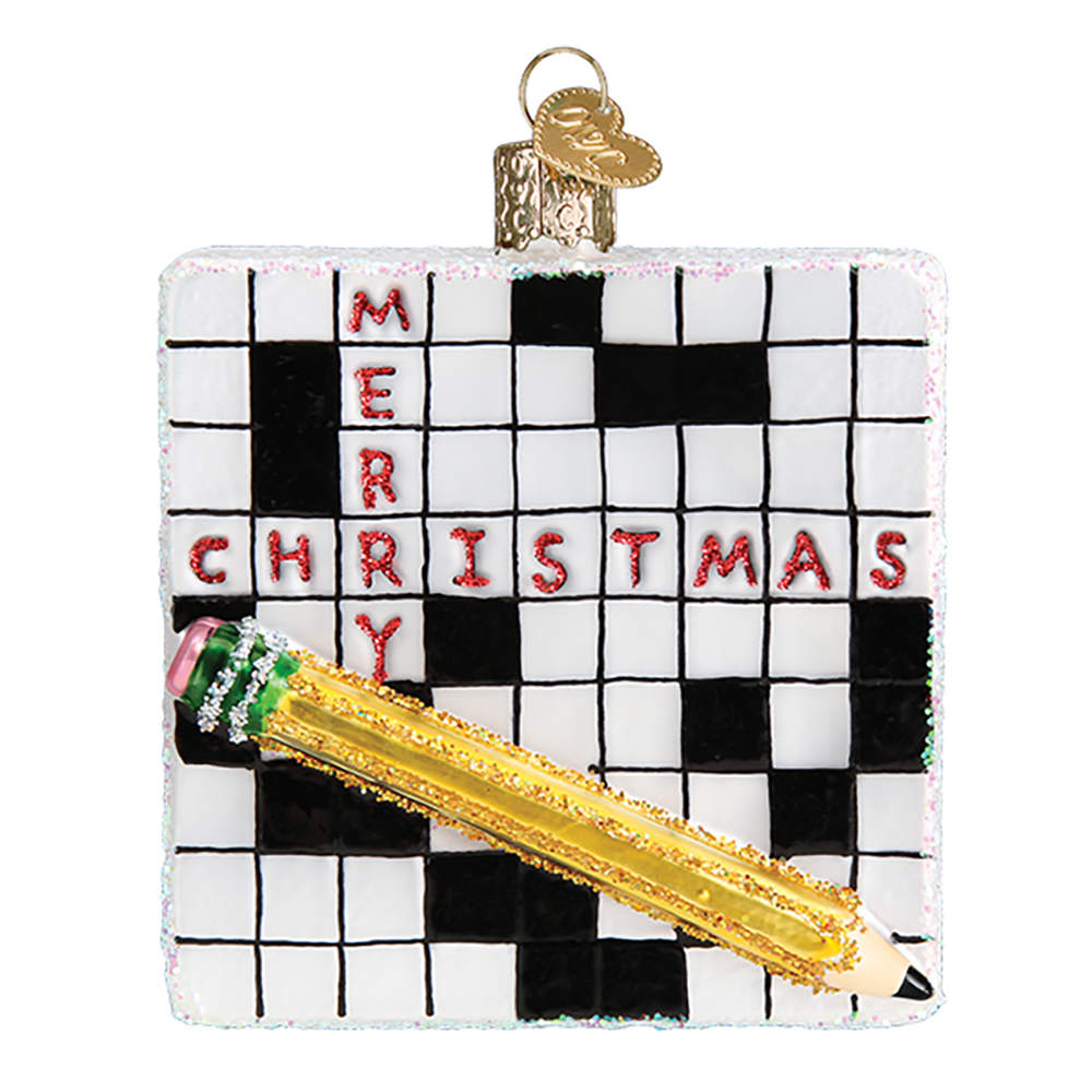 Old World Christmas Crossword Puzzle - No Box Nb2971 by Old World Christmas (Newer)-1