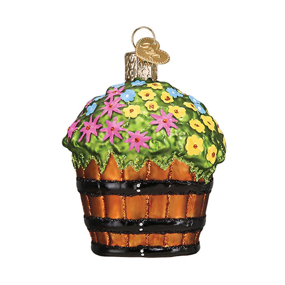 Old World Christmas Whiskey Barrel With Flowers - No Box Nb2955 by Old World Christmas (Newer)-1