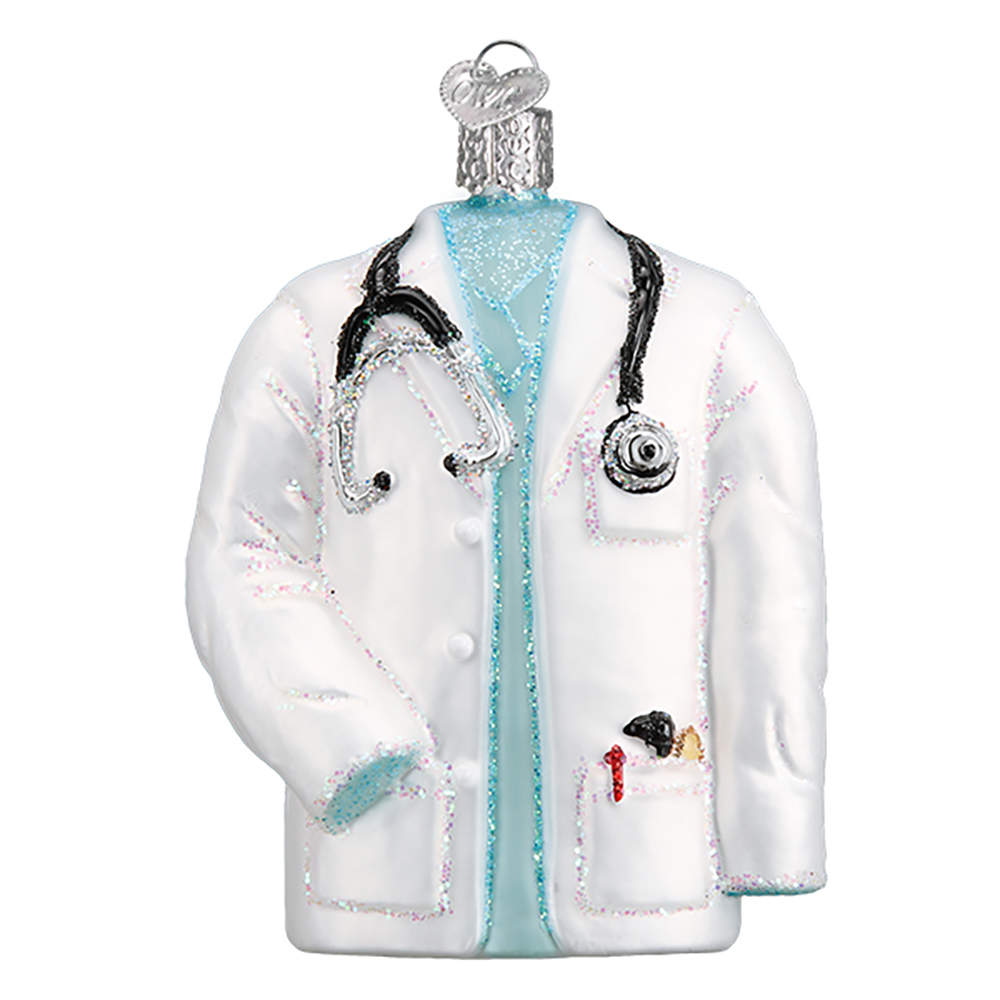 Old World Christmas Doctor's Coat - No Box Nb2941 by Old World Christmas (Newer)-1
