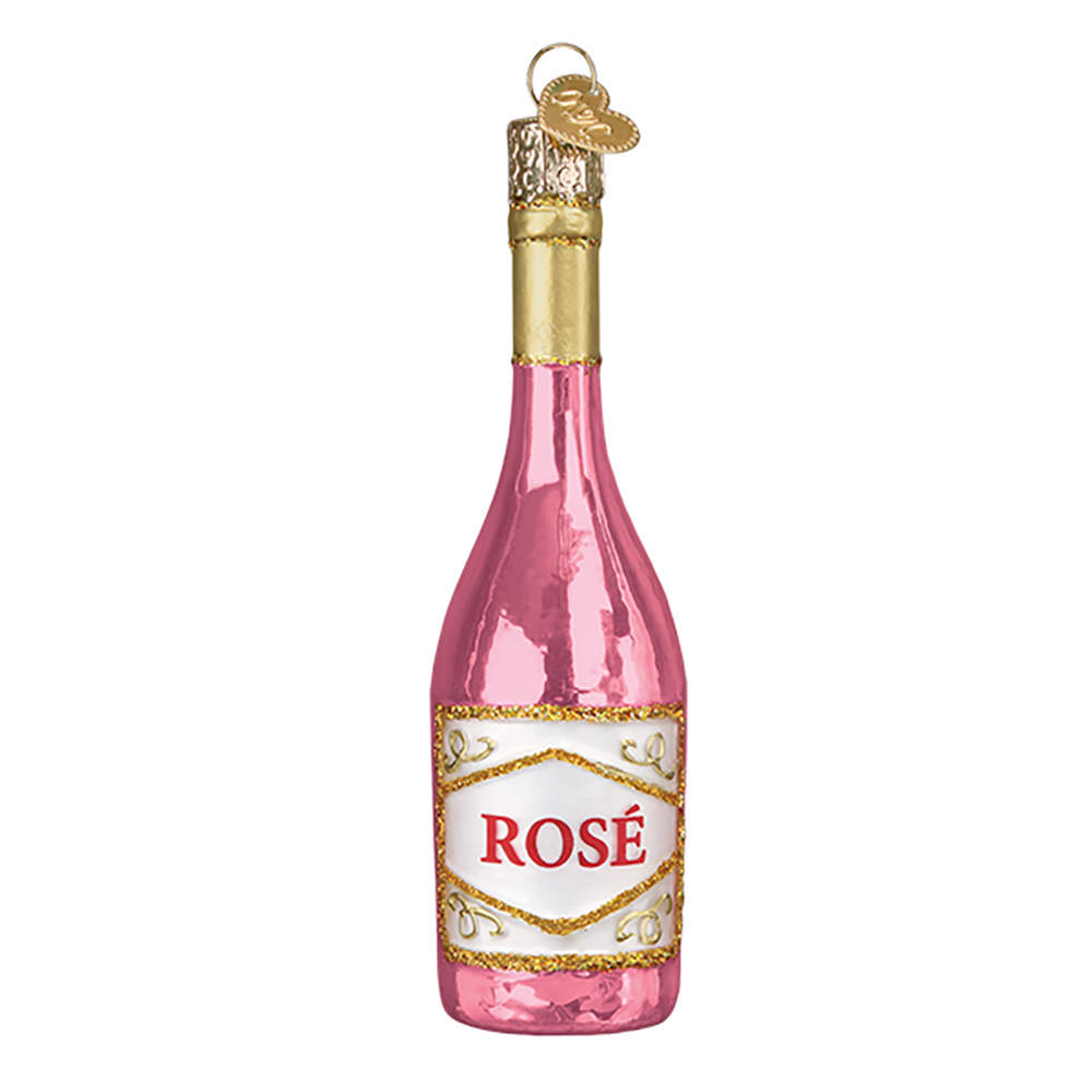 Old World Christmas Rose' Wine - No Box Nb2918 by Old World Christmas (Newer)-1