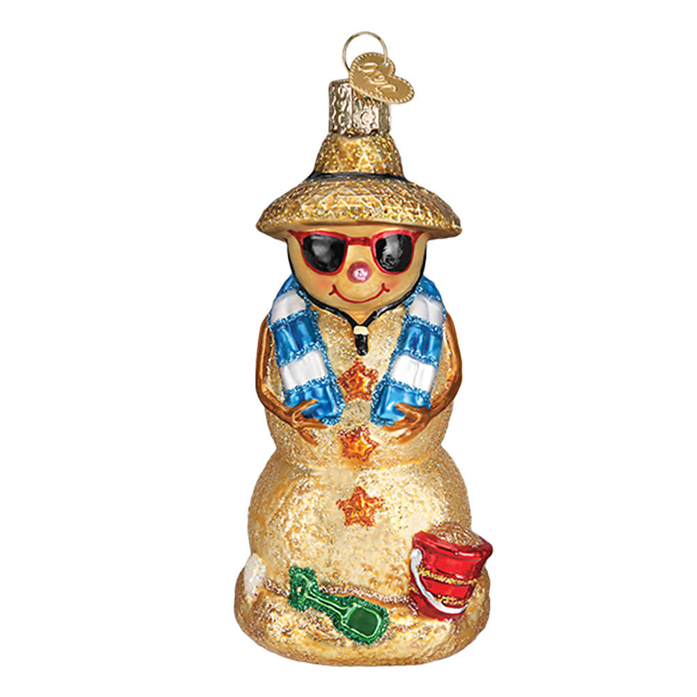 Old World Christmas Sand Snowman - No Box Nb2900 by Old World Christmas (Newer)-1