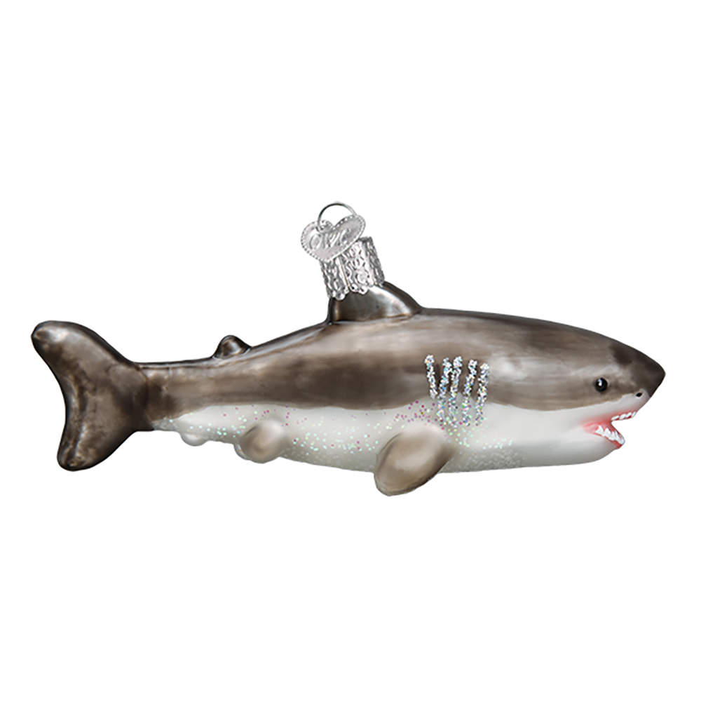 Old World Christmas Great White Shark - No Box Nb2882 by Old World Christmas (Newer)-1