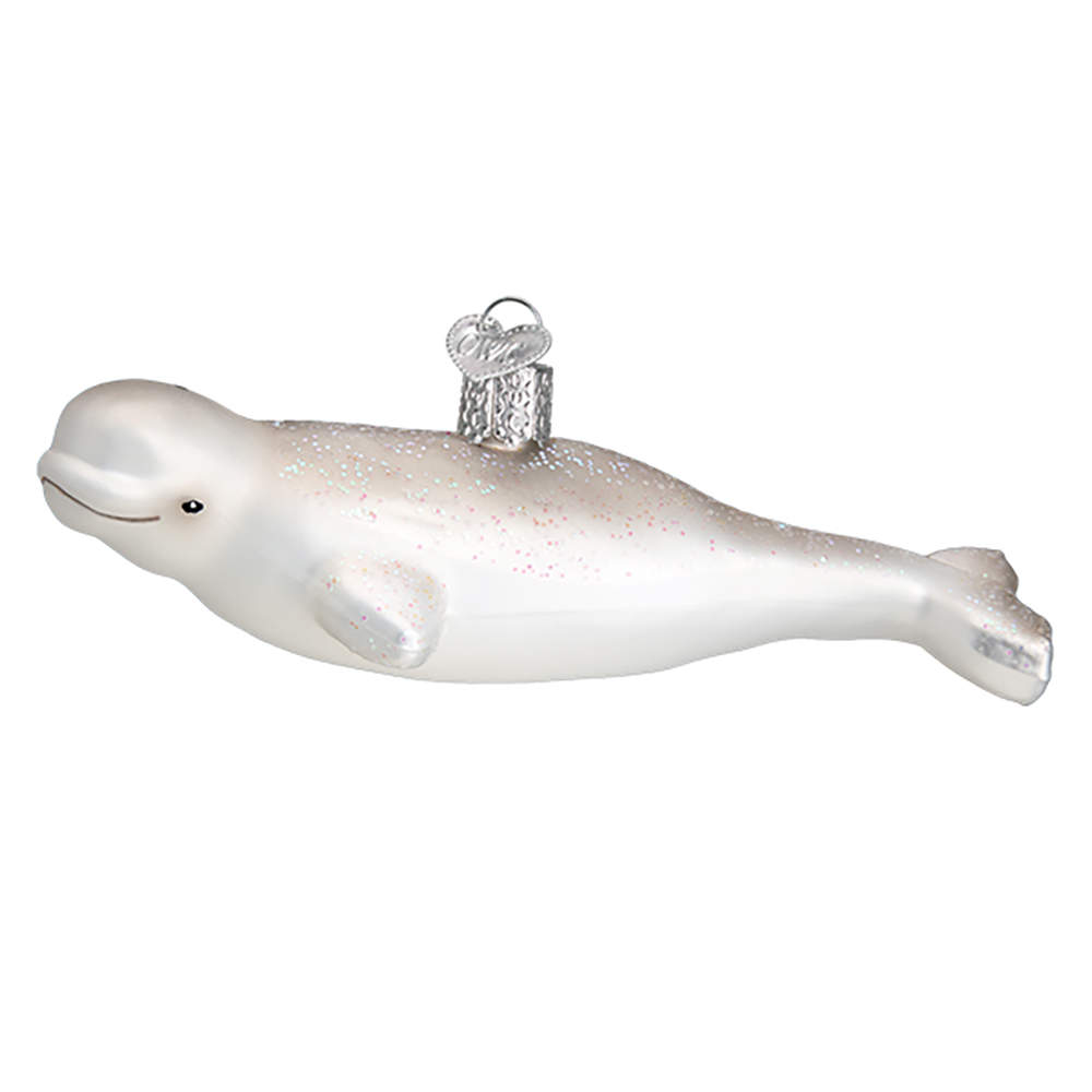 Old World Christmas Beluga Whale - No Box Nb2877 by Old World Christmas (Newer)-1