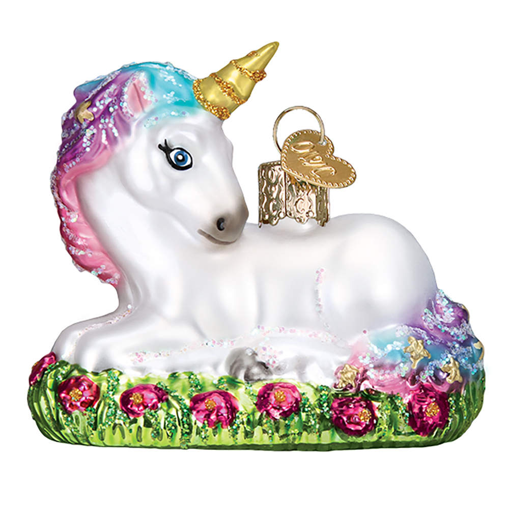 Old World Christmas Baby Unicorn - No Box Nb2825 by Old World Christmas (Newer)-1