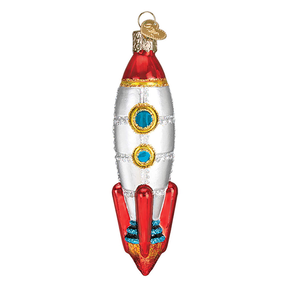 Old World Christmas Toy Rocket Ship - No Box Nb2803 by Old World Christmas (Newer)-1