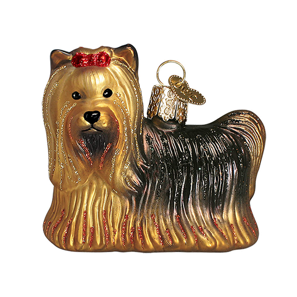 Old World Christmas Yorkie - No Box by Old World Christmas (Newer)-1