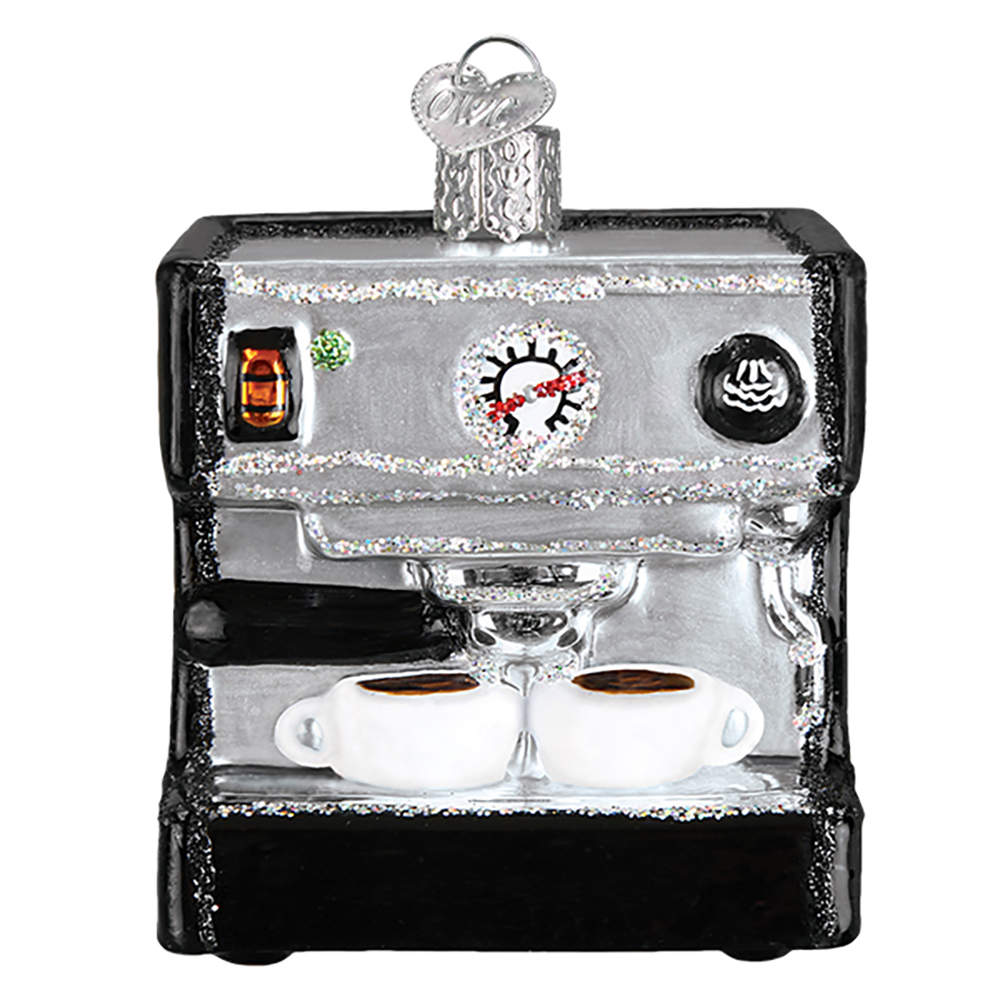 Old World Christmas Espresso Machine - No Box Nb2734 by Old World Christmas (Newer)-1