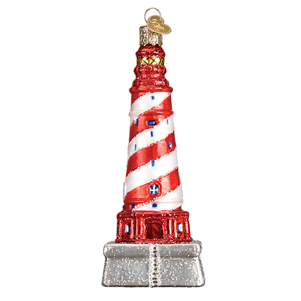 Old World Christmas White Shoal Lighthouse - No Box Nb2719 by Old World Christmas (Newer)-1