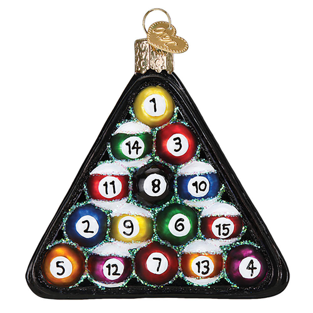 Old World Christmas Billiard Balls - No Box Nb2649 by Old World Christmas (Newer)-1