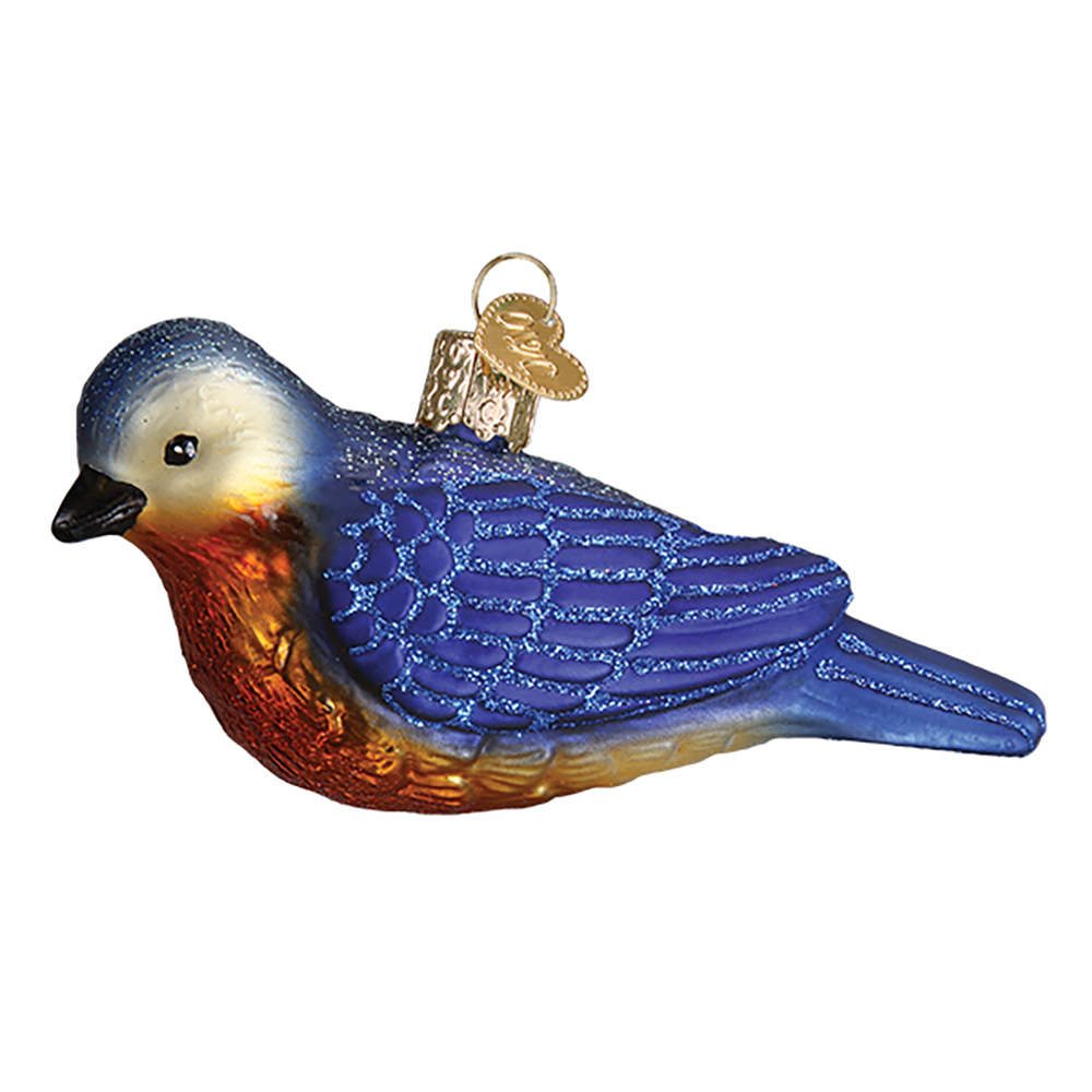 Old World Christmas Western Bluebird - No Box Nb2574 by Old World Christmas (Newer)-1
