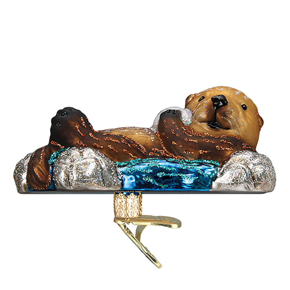 Animals Floating Sea Otter - No Box by Old World Christmas (Newer)-1