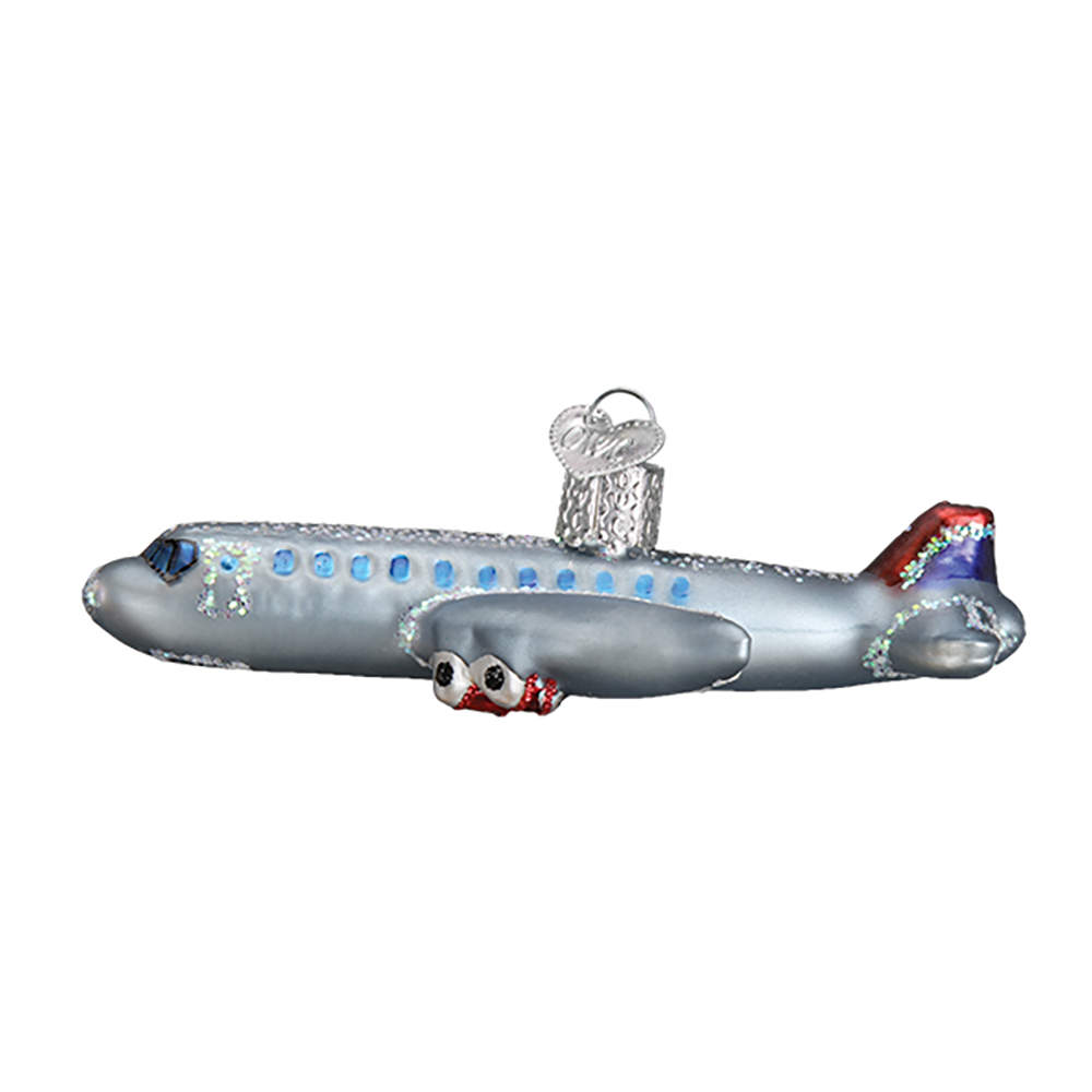 Old World Christmas Passenger Plane - No Box Nb2541 by Old World Christmas (Newer)-1
