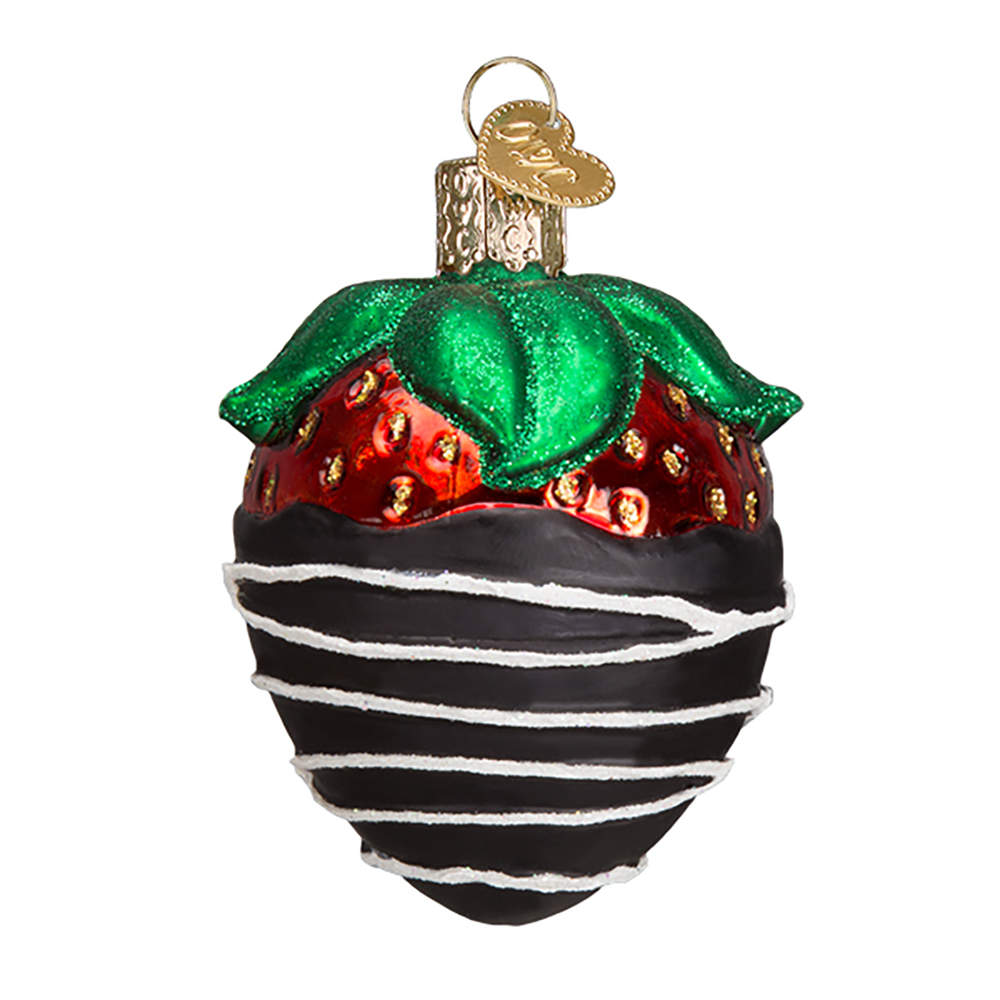 Old World Christmas Chocolate Dipped Strawberry - No Box Nb2504 by Old World Christmas (Newer)-1