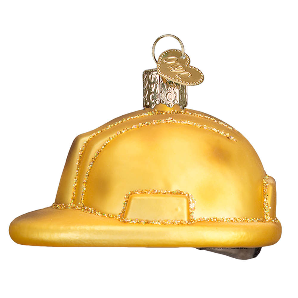 Old World Christmas Construction Helmet - No Box Nb2472 by Old World Christmas (Newer)-1
