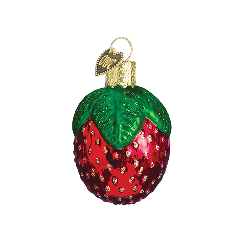 Old World Christmas Sparkling Strawberry - No Box by Old World Christmas (Newer)-1