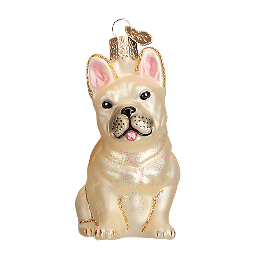 Old World Christmas French Bulldog - No Box Nb2215 by Old World Christmas (Newer)-1