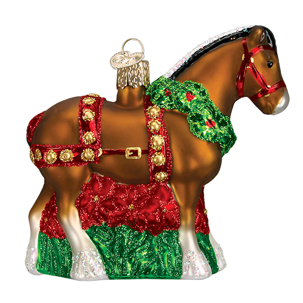 Old World Christmas Holiday Clydesdale - No Box by Old World Christmas (Newer)-1