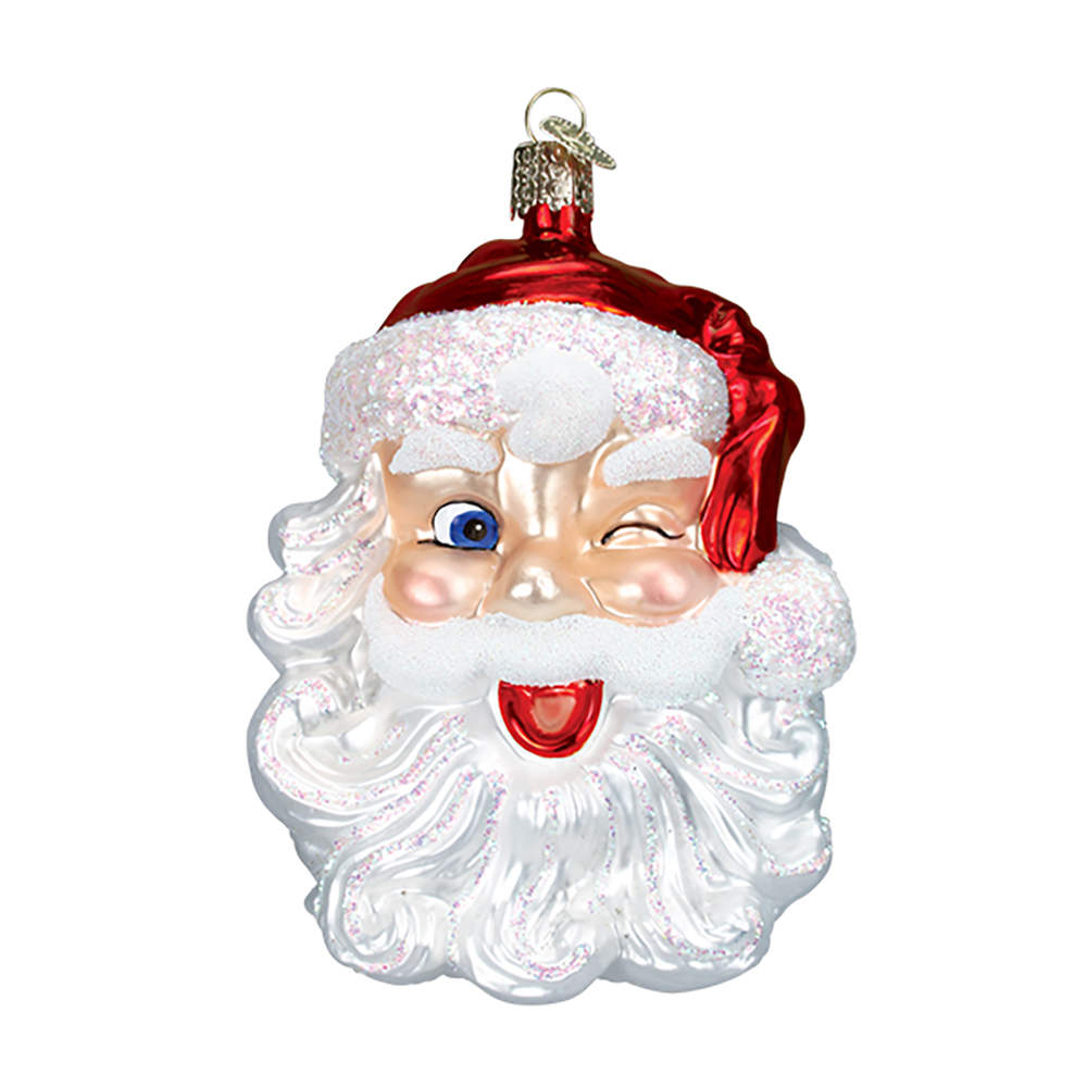 Old World Christmas Winking Santa - No Box by Old World Christmas (Newer)-1