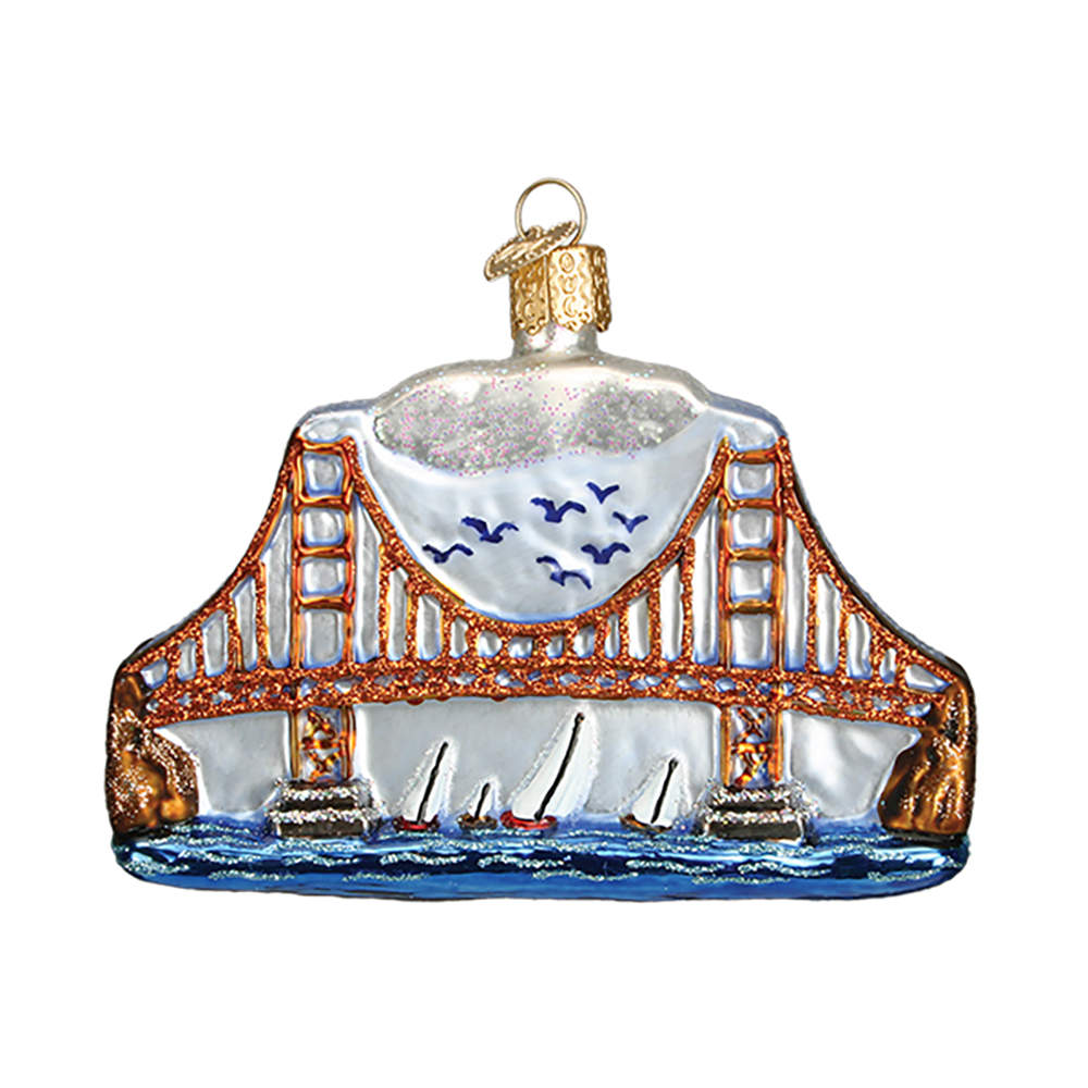 Old World Christmas Golden Gate Bridge - No Box Nb1946 by Old World Christmas (Newer)-1
