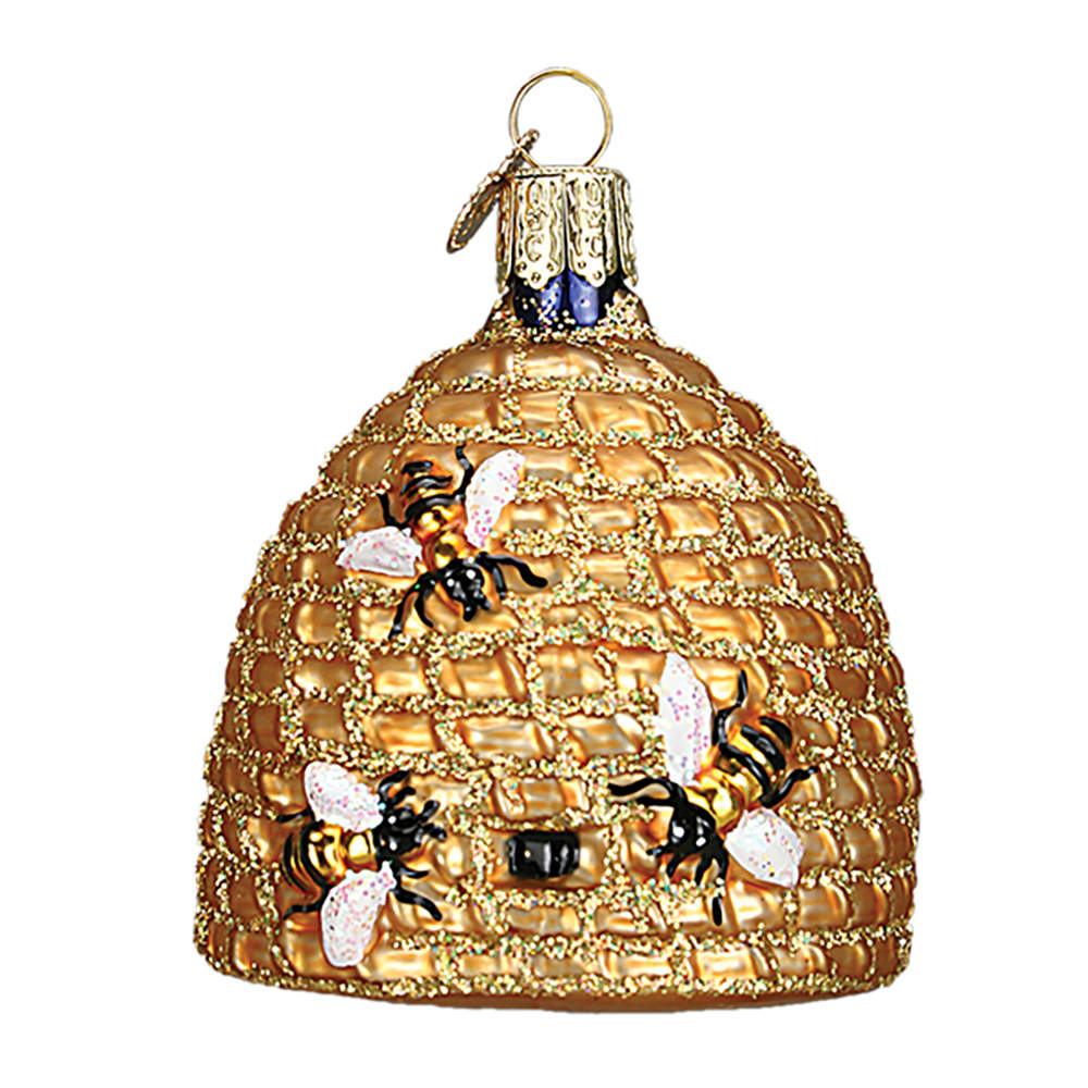 Old World Christmas Bee Skep - No Box Nb1925 by Old World Christmas (Newer)-1
