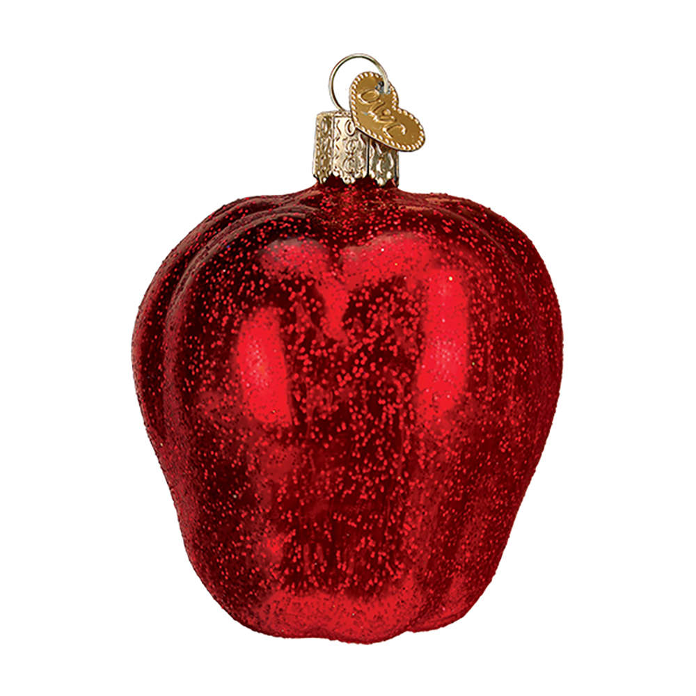 Old World Christmas Red Delicious Apple - No Box Nb1744 by Old World Christmas (Newer)-1