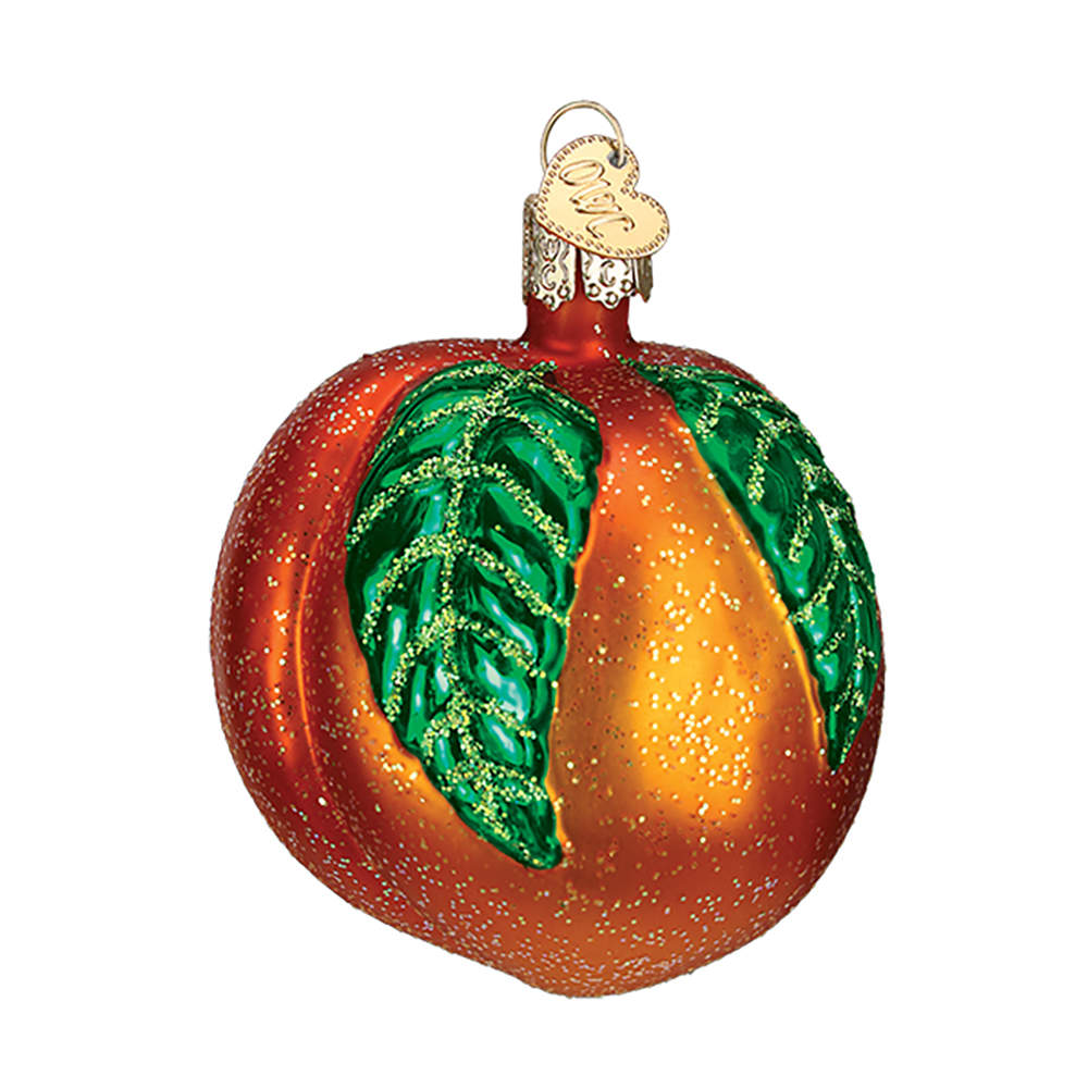 Old World Christmas Peach - No Box Nb1608 by Old World Christmas (Newer)-1