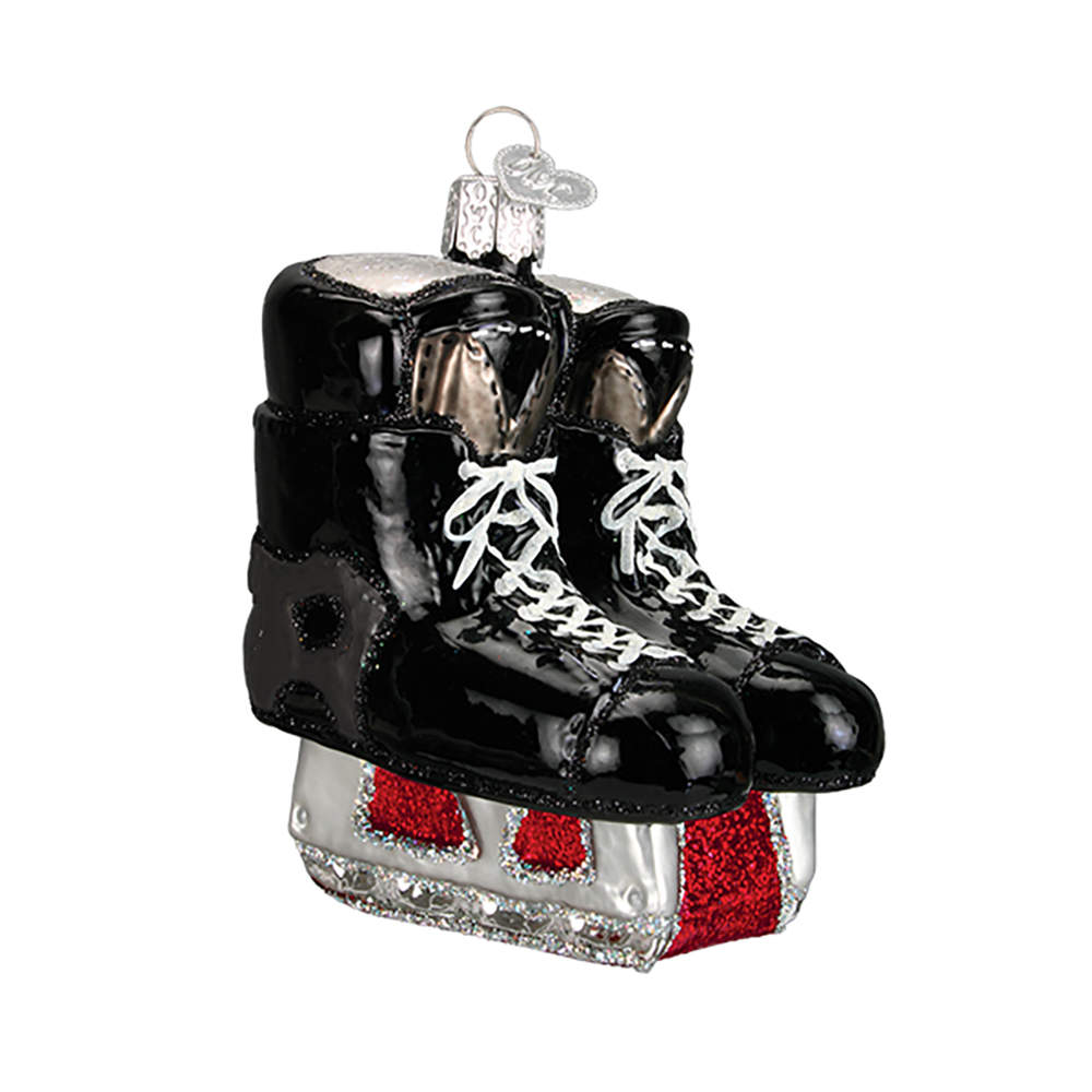 Old World Christmas Hockey Skates - No Box Nb1328 by Old World Christmas (Newer)-1