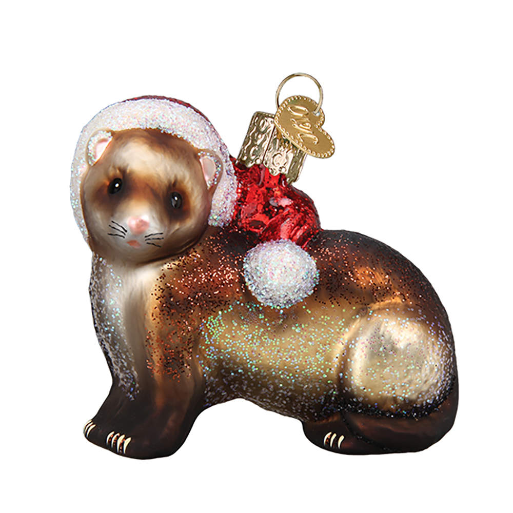 Old World Christmas Christmas Ferret - No Box Nb2884 by Old World Christmas (Newer)-1
