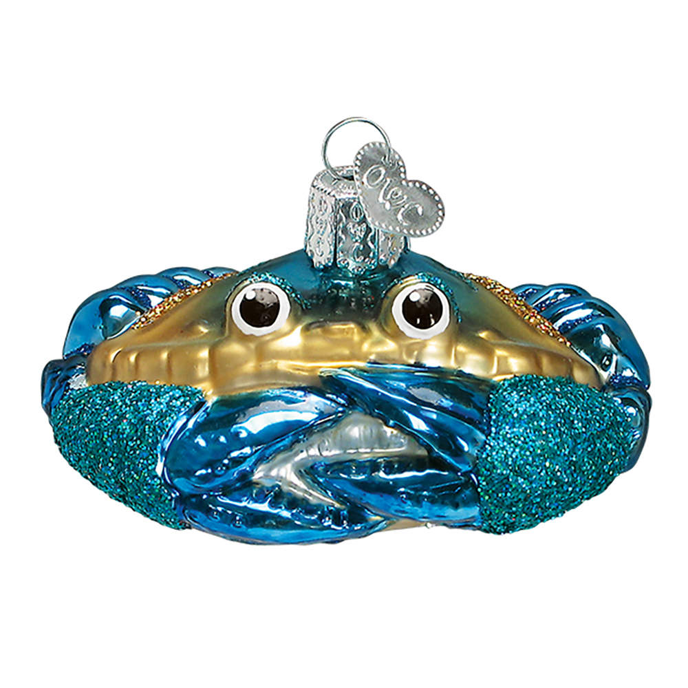 Old World Christmas Blue Crab - No Box by Old World Christmas (Newer)-1