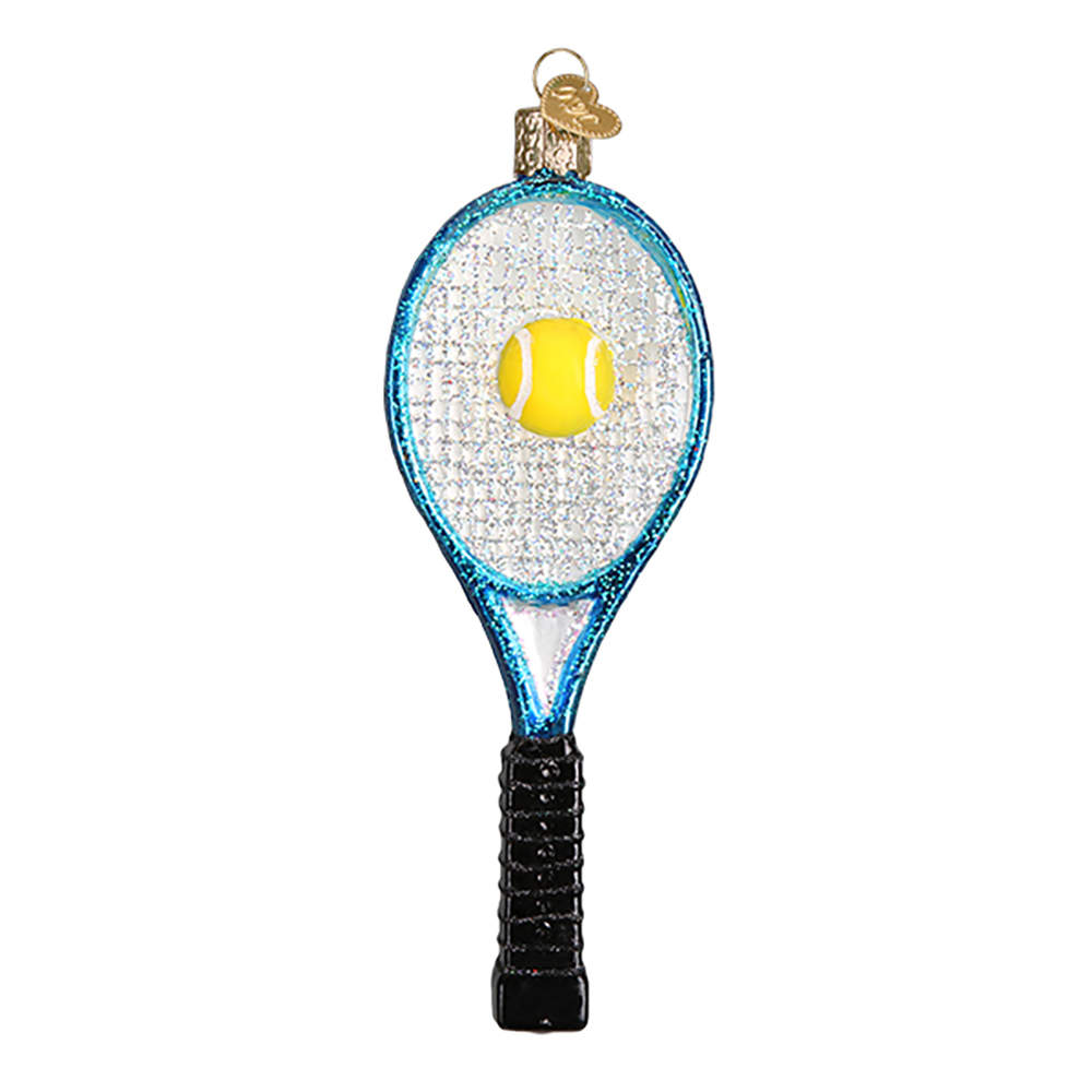 Old World Christmas Tennis Racket - Blue - No Box Nb2433 by Old World Christmas (Newer)-1