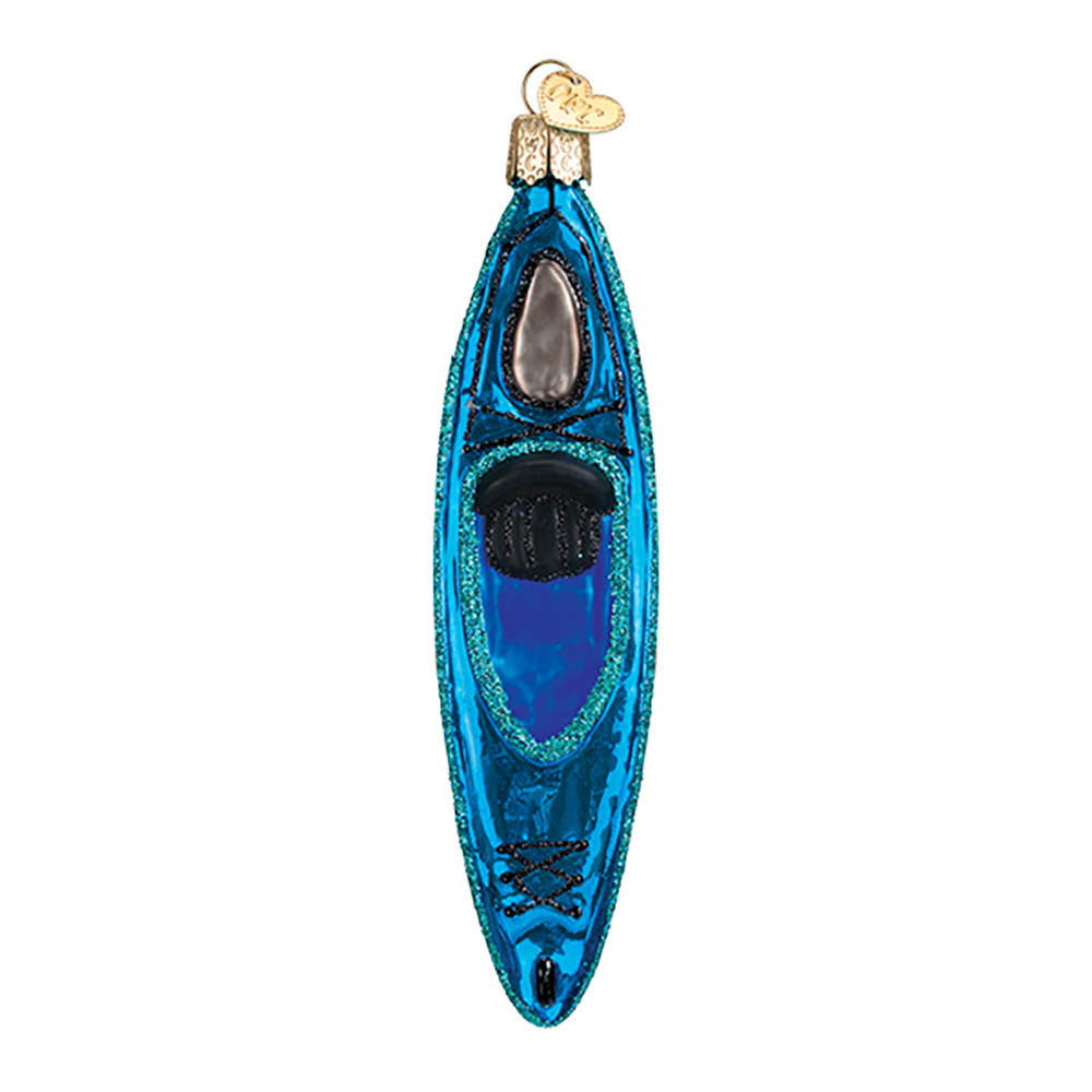 Old World Christmas Kayak - Blue - No Box Nb1679 by Old World Christmas (Newer)-1