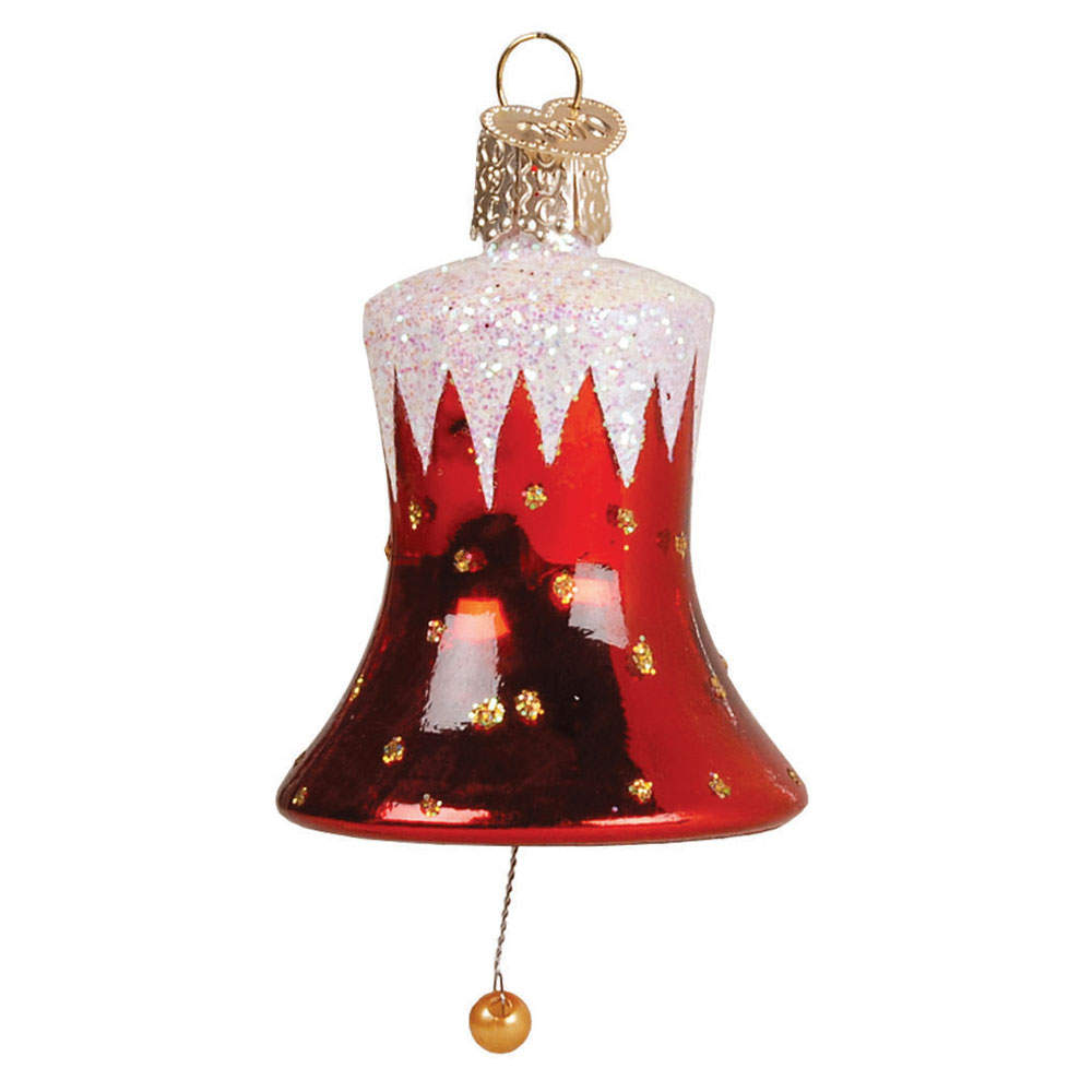 Music Snowcapped Bell - Red - No Box by Old World Christmas (Newer)-1