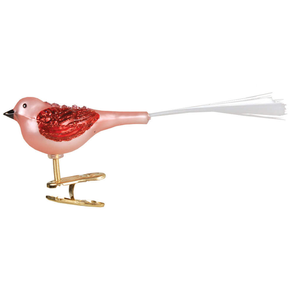 Old World Christmas Fat Glitter Bird-Red - Nb819, No Box by Old World Christmas (Newer)-1