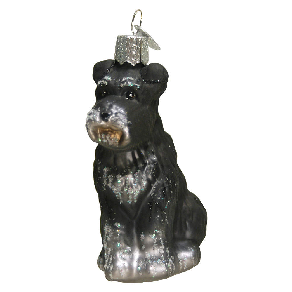 Animals Schnauzer-Black - No Box by Old World Christmas (Newer)-1