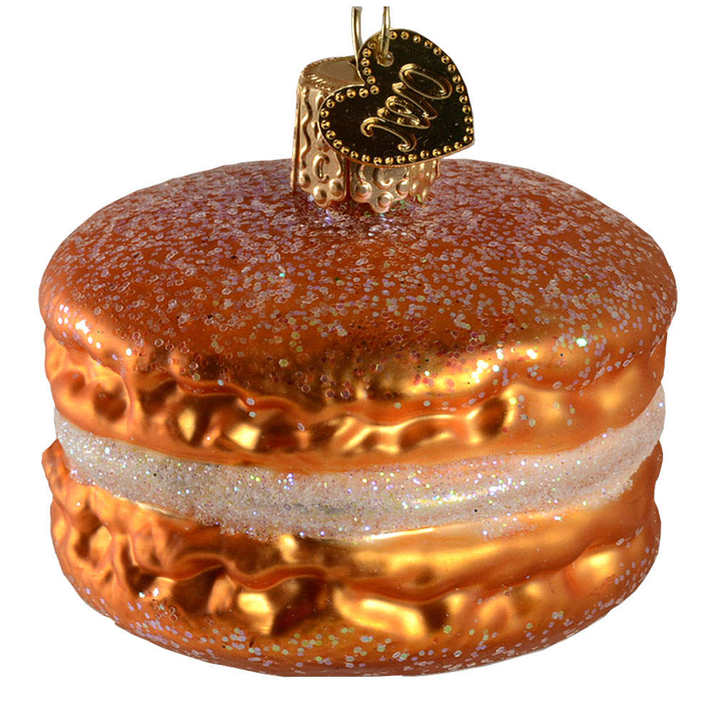 Food and Drink Macaron-Orange - No Box by Old World Christmas (Newer)-1
