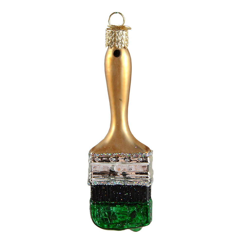 Old World Christmas Paint Brush - Green - No Box Nb2466 by Old World Christmas (Newer)-1