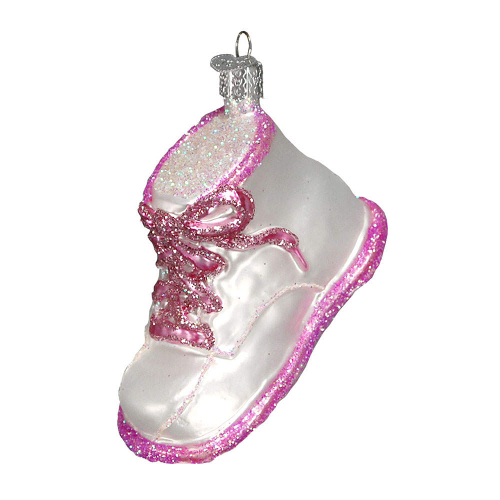 Old World Christmas Baby Shoe Pink - No Box Nb1870 by Old World Christmas (Newer)-1