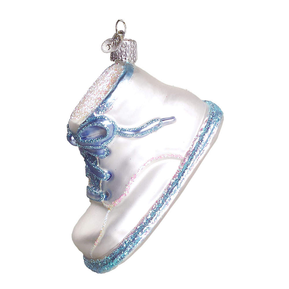 Old World Christmas Baby Shoe Blue - No Box Nb1868 by Old World Christmas (Newer)-1