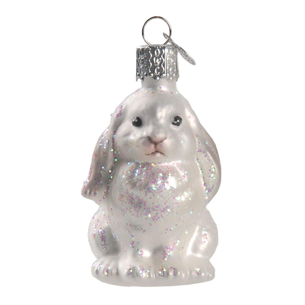 Old World Christmas Baby Bunny White - No Box Nb1589 by Old World Christmas (Newer)-1