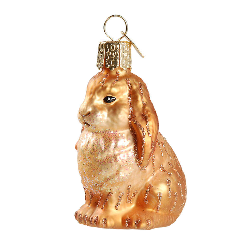Old World Christmas Baby Bunny Brown - No Box Nb1588 by Old World Christmas (Newer)-1