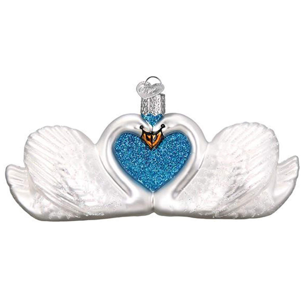 Old World Christmas Swans In Love - No Box Nb3186 by Old World Christmas (Newer)-1