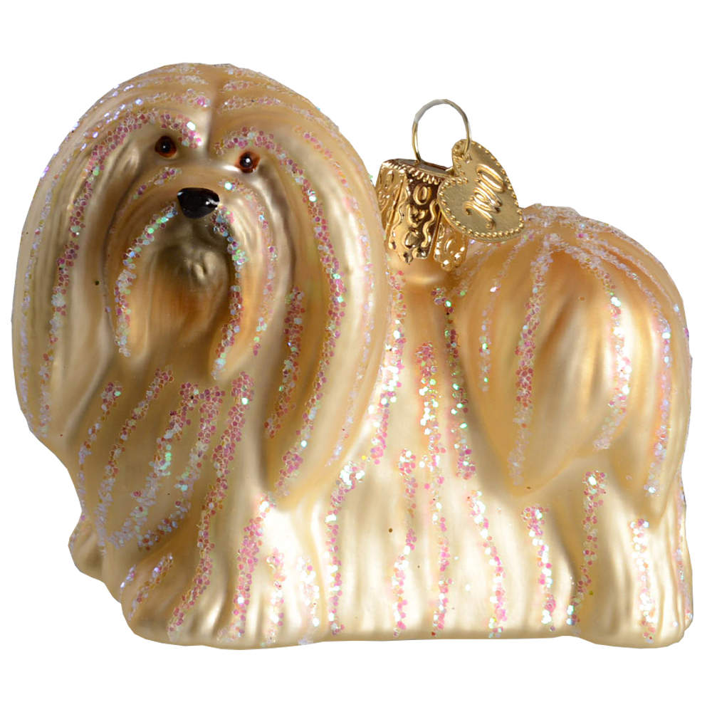 Old World Christmas Lhaso Apso - No Box Nb3168 by Old World Christmas (Newer)-1