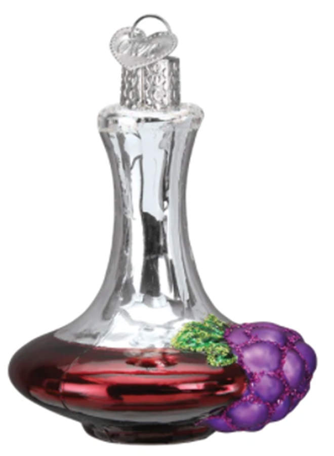 Old World Christmas Wine Decanter - No Box Nb3374 by Old World Christmas (Newer)-1