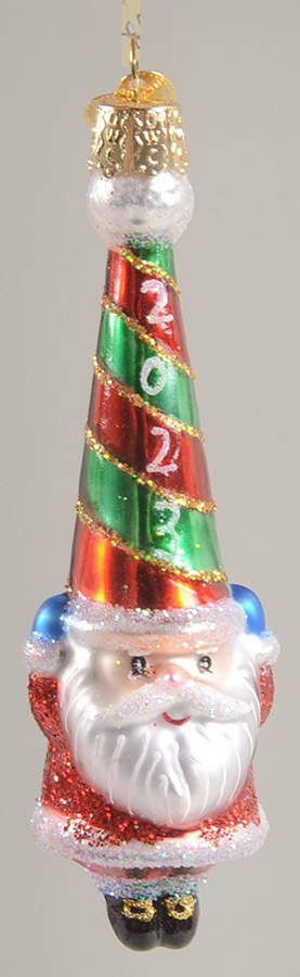 Annual Santa 2023 Happy Santa - No Box Nb2023 by Old World Christmas (Newer)-1