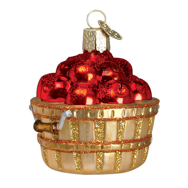 Old World Christmas Apple Basket - No Box by Old World Christmas (Newer)-1