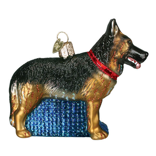 Old World Christmas German Shepherd - No Box by Old World Christmas (Newer)-1