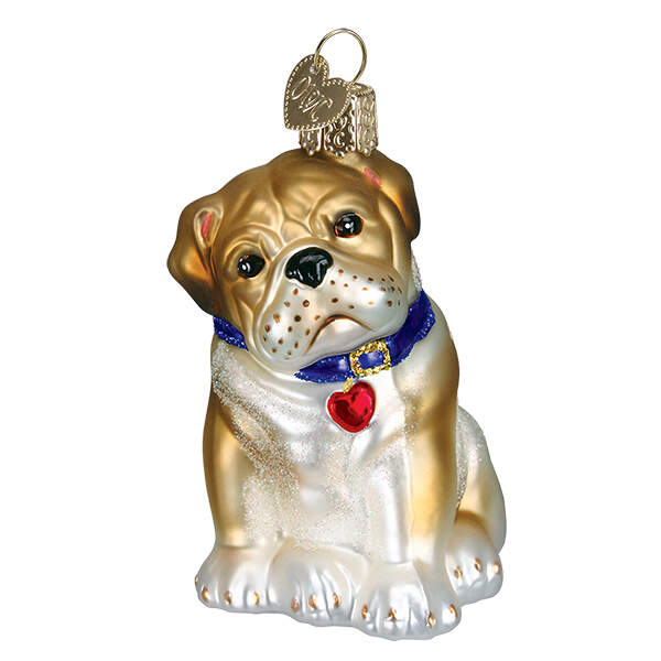 Old World Christmas Bull Pup - No Box by Old World Christmas (Newer)-1