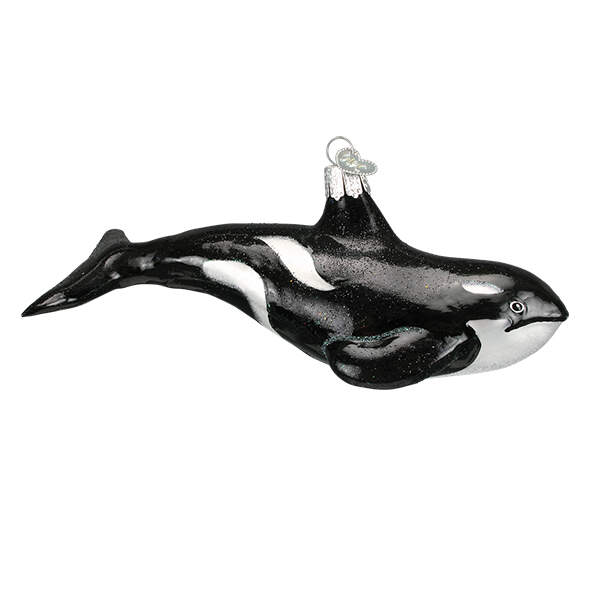 Old World Christmas Orca Whale - No Box 525 by Old World Christmas (Newer)-1